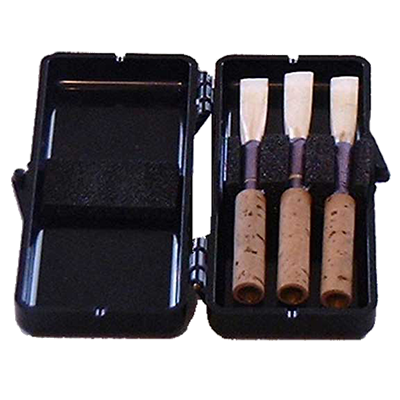 Oboe Reed Case Plastic Holds Three Reeds