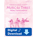 Music for Three Treble Instruments - Collection No. 2: Wedding & Classical Favorites - Part 1 - Clarinet in Bb - Digital Download