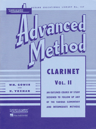Rubank Advanced Method Vol 2 for Clarinet by H. Voxman and William Gower