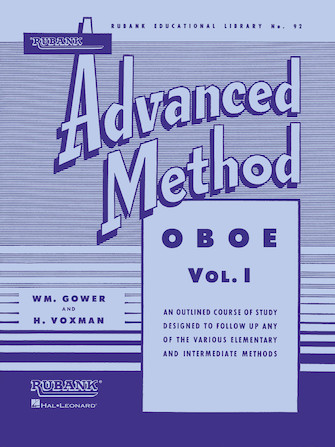 Rubank Advanced Method Vol 1 for Oboe by H. Voxman and William Gower